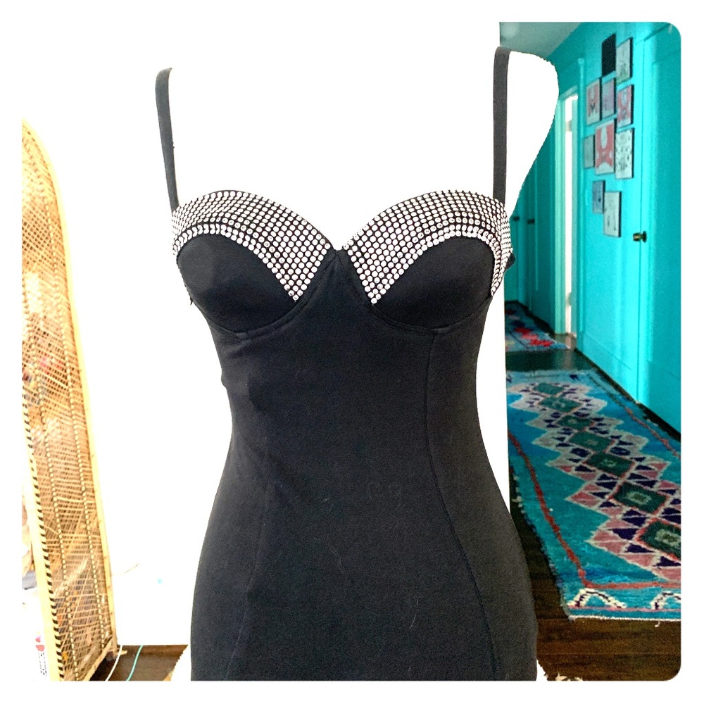 RARE vintage Contempo Casuals 80s bodycon dress